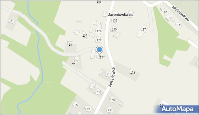 Jareniówka, Jareniówka, 19, mapa Jareniówka