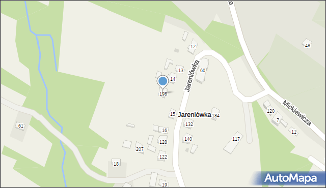 Jareniówka, Jareniówka, 198, mapa Jareniówka