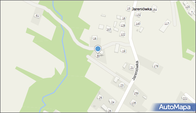 Jareniówka, Jareniówka, 20, mapa Jareniówka