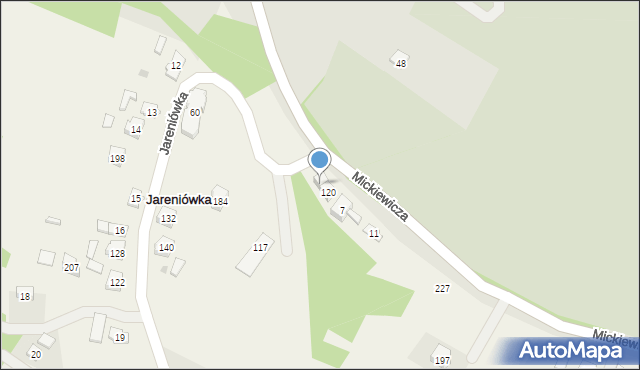 Jareniówka, Jareniówka, 203, mapa Jareniówka