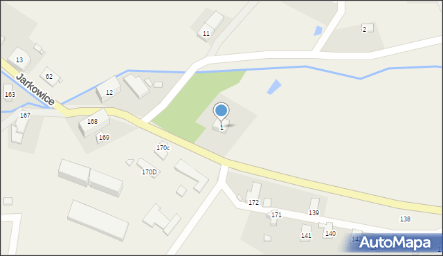 Jarkowice, Jarkowice, 1, mapa Jarkowice