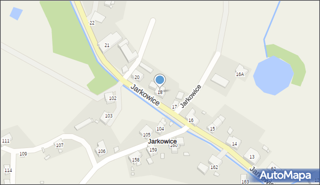 Jarkowice, Jarkowice, 18, mapa Jarkowice