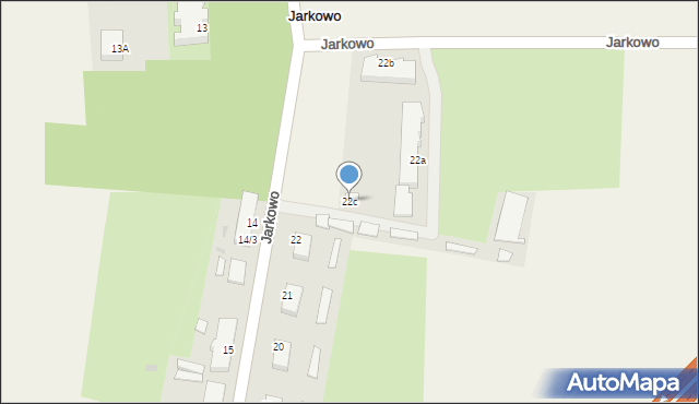 Jarkowo, Jarkowo, 22c, mapa Jarkowo