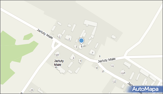 Jarluty Małe, Jarluty Małe, 5, mapa Jarluty Małe