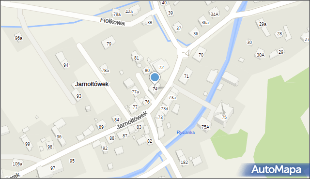 Jarnołtówek, Jarnołtówek, 74, mapa Jarnołtówek