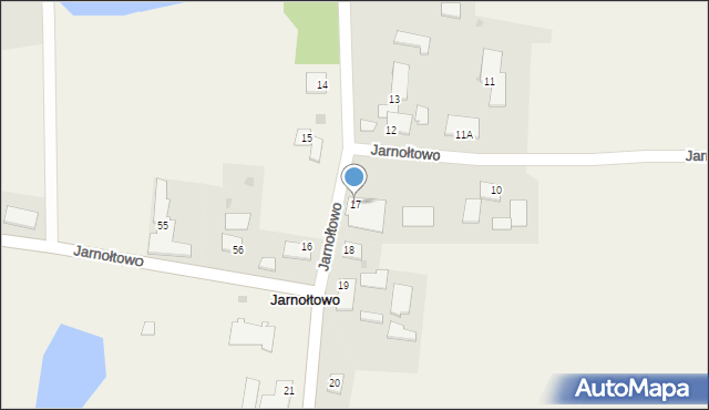 Jarnołtowo, Jarnołtowo, 17, mapa Jarnołtowo