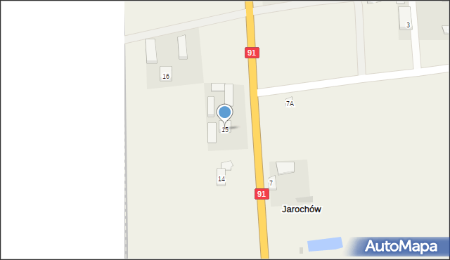 Jarochów, Jarochów, 15, mapa Jarochów