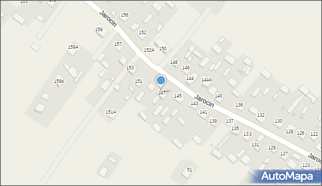 Jarocin, Jarocin, 147, mapa Jarocin