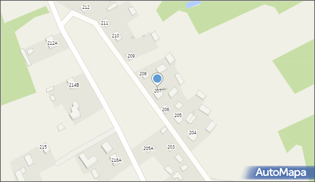 Jarocin, Jarocin, 207, mapa Jarocin