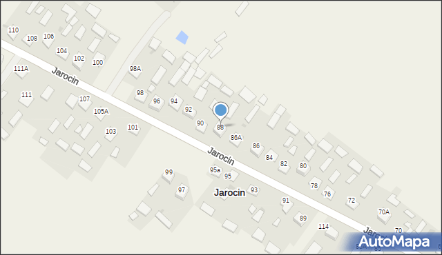 Jarocin, Jarocin, 88, mapa Jarocin