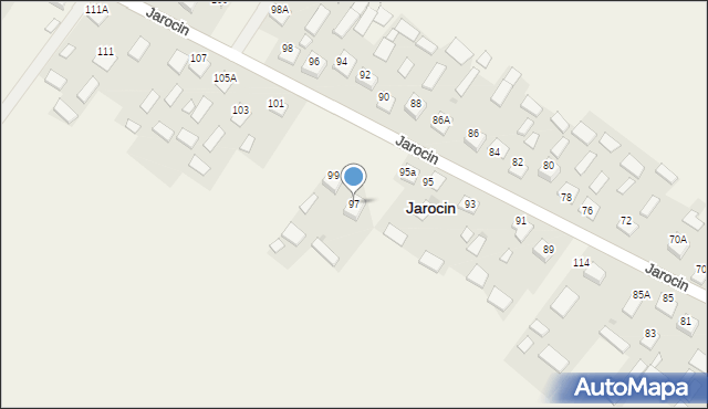 Jarocin, Jarocin, 97, mapa Jarocin