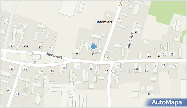 Jaromierz, Jaromierz, 14, mapa Jaromierz