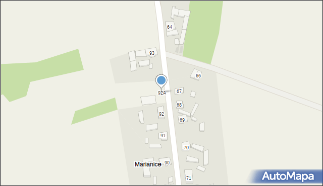 Jaromierz, Jaromierz, 92A, mapa Jaromierz