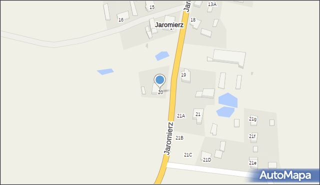 Jaromierz, Jaromierz, 20, mapa Jaromierz