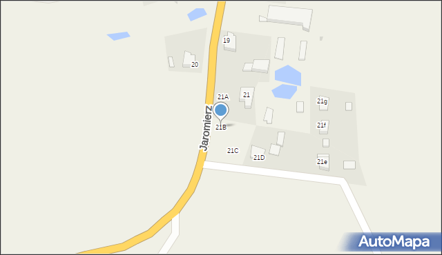 Jaromierz, Jaromierz, 21B, mapa Jaromierz