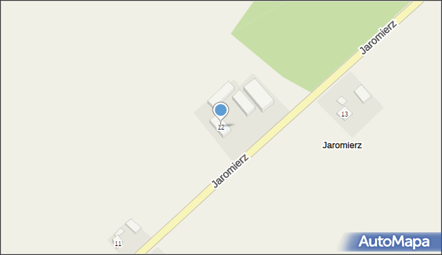 Jaromierz, Jaromierz, 12, mapa Jaromierz