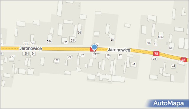 Jaronowice, Jaronowice, 19, mapa Jaronowice