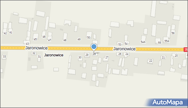 Jaronowice, Jaronowice, 28, mapa Jaronowice