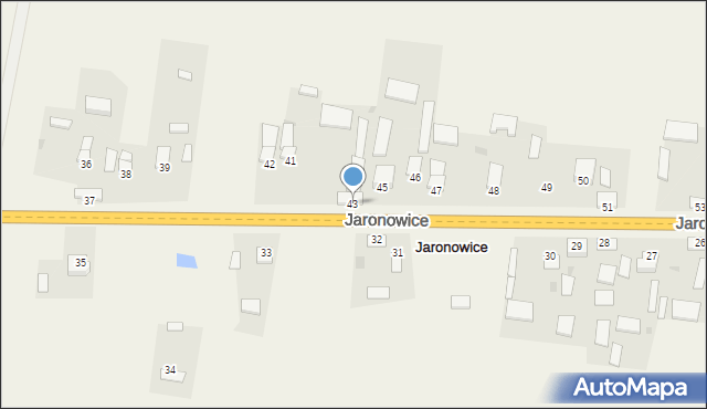 Jaronowice, Jaronowice, 43, mapa Jaronowice