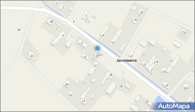 Jarosławice, Jarosławice, 10, mapa Jarosławice