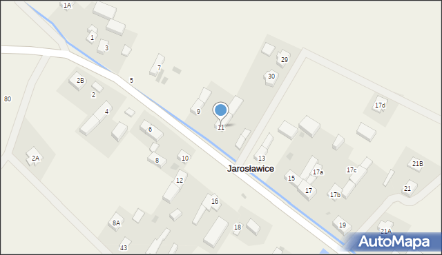 Jarosławice, Jarosławice, 11, mapa Jarosławice