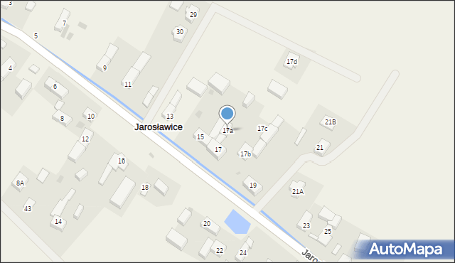 Jarosławice, Jarosławice, 17a, mapa Jarosławice