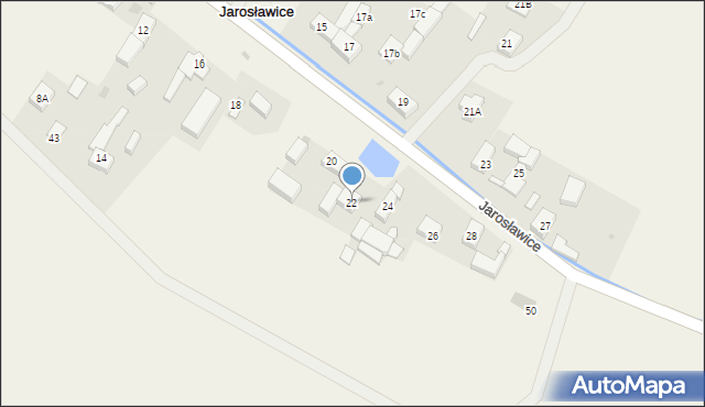 Jarosławice, Jarosławice, 22, mapa Jarosławice