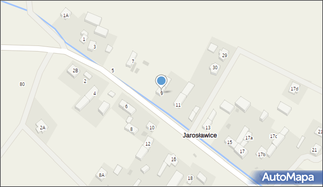 Jarosławice, Jarosławice, 9, mapa Jarosławice