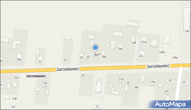 Jarosławiec, Jarosławiec, 36A, mapa Jarosławiec