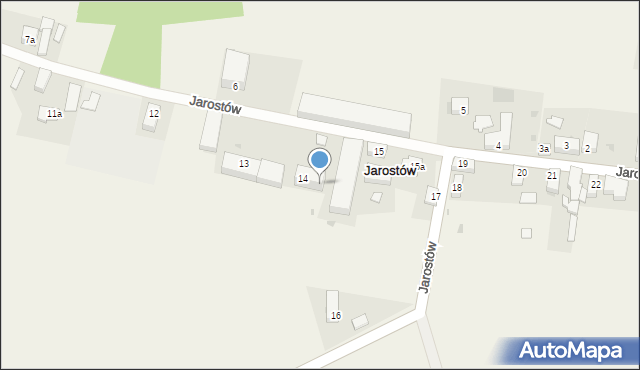 Jarostów, Jarostów, 14a, mapa Jarostów