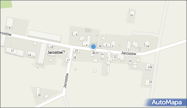 Jarostów, Jarostów, 20, mapa Jarostów