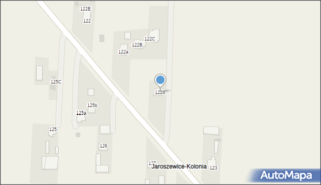 Jaroszewice, Jaroszewice, 122d, mapa Jaroszewice