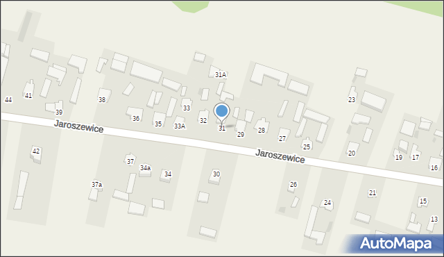 Jaroszewice, Jaroszewice, 31, mapa Jaroszewice