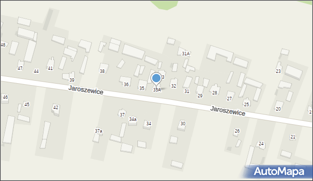 Jaroszewice, Jaroszewice, 33A, mapa Jaroszewice