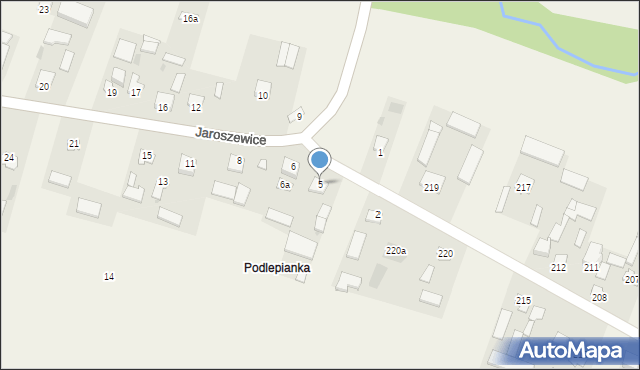 Jaroszewice, Jaroszewice, 5, mapa Jaroszewice