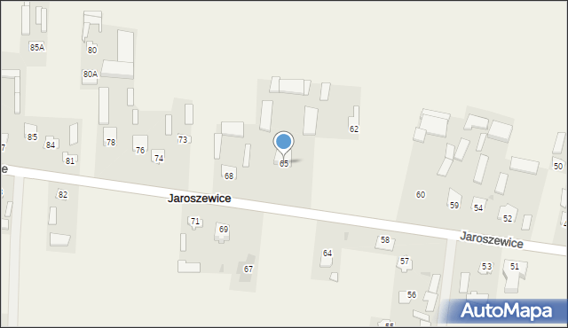 Jaroszewice, Jaroszewice, 65, mapa Jaroszewice