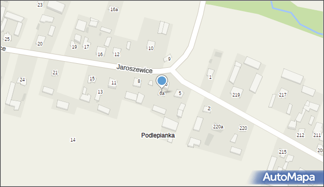 Jaroszewice, Jaroszewice, 6a, mapa Jaroszewice