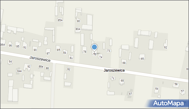 Jaroszewice, Jaroszewice, 76, mapa Jaroszewice