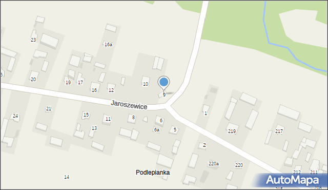 Jaroszewice, Jaroszewice, 9, mapa Jaroszewice