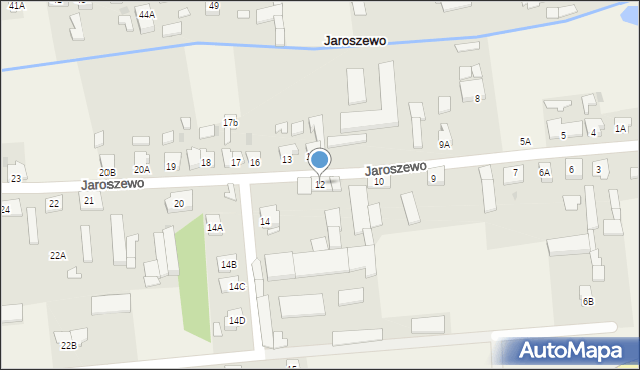 Jaroszewo, Jaroszewo, 12, mapa Jaroszewo