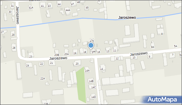 Jaroszewo, Jaroszewo, 17A, mapa Jaroszewo