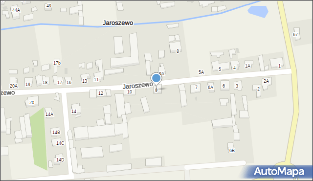 Jaroszewo, Jaroszewo, 9, mapa Jaroszewo