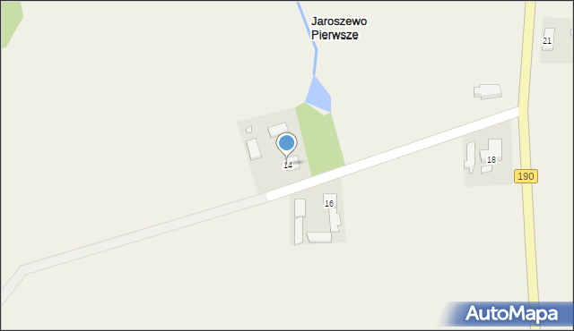 Jaroszewo Pierwsze, Jaroszewo Pierwsze, 14, mapa Jaroszewo Pierwsze