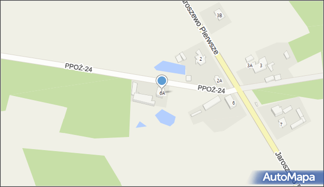 Jaroszewo Pierwsze, Jaroszewo Pierwsze, 6A, mapa Jaroszewo Pierwsze