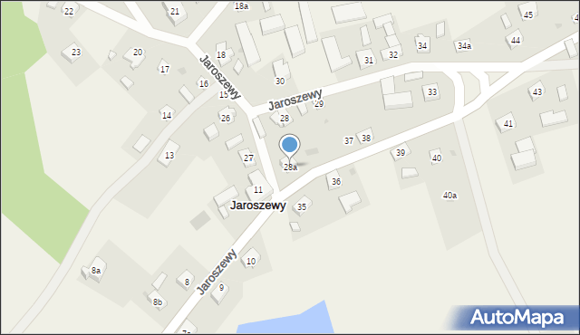 Jaroszewy, Jaroszewy, 28a, mapa Jaroszewy