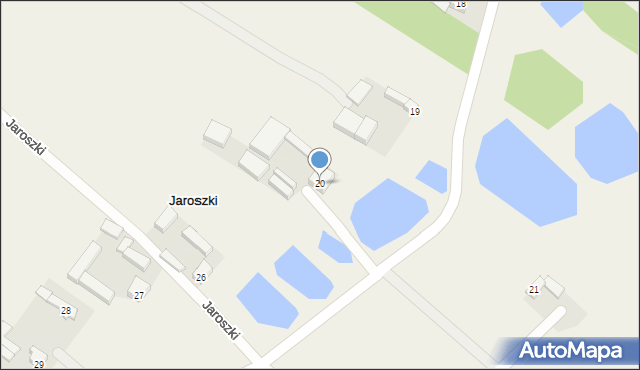 Jaroszki, Jaroszki, 20, mapa Jaroszki