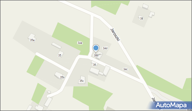 Jaroszki, Jaroszki, 34b, mapa Jaroszki