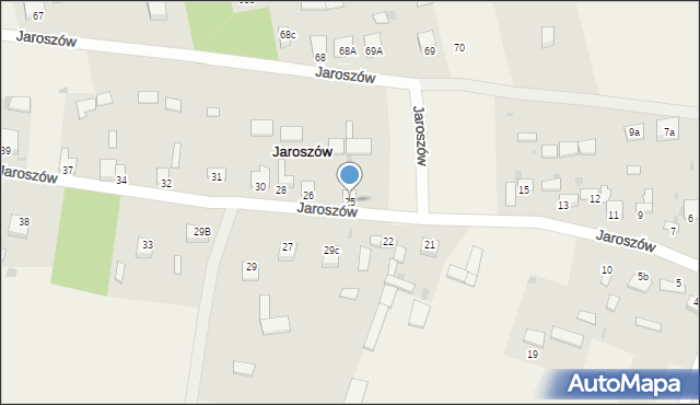 Jaroszów, Jaroszów, 25, mapa Jaroszów