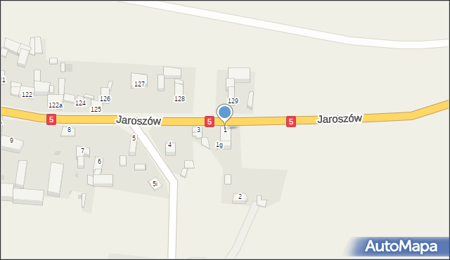 Jaroszów, Jaroszów, 1, mapa Jaroszów