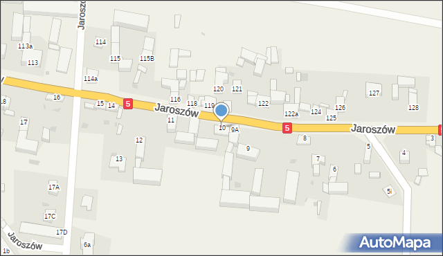 Jaroszów, Jaroszów, 10, mapa Jaroszów